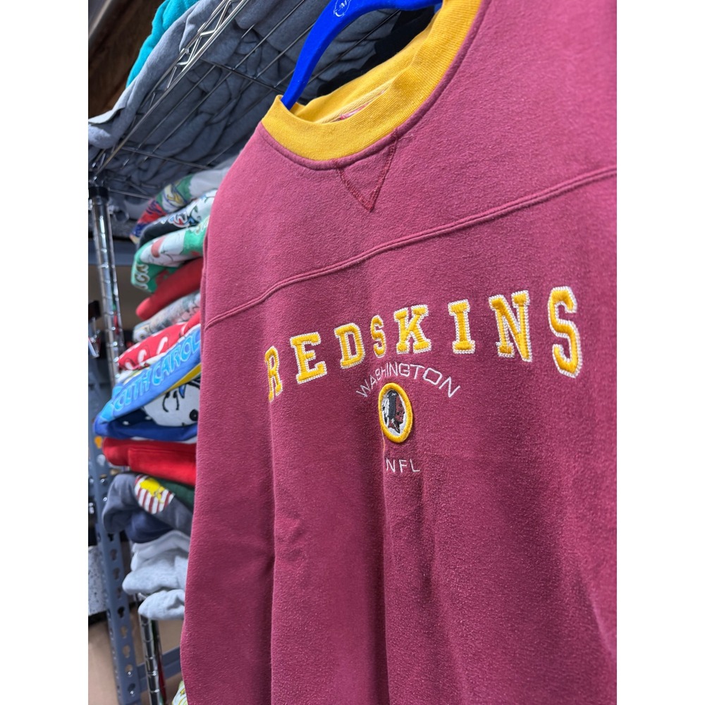 Vintage Washington Redskins NFL Crewneck Sweatshirt Burgundy Gold Mens XL 22x26 - Picture 5 of 7